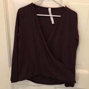 Lululemon Full Freedom Long Sleeve Black Cherry 8
